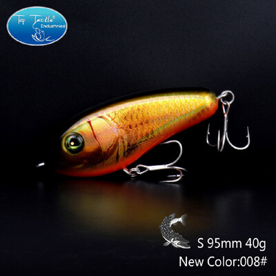 115 mm 60 g 95 mm 40 g Pomaly potápajúca sa ceruzka, tvrdá nástraha Jerk Bait, šťuka, ostriež, veľká rybárska nástraha Jerkbait s háčikmi Mustad