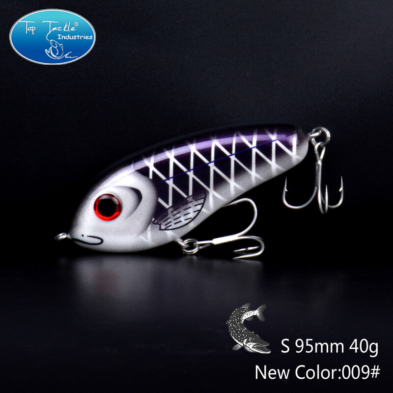 115 mm 60 g 95 mm 40 g Pomaly potápajúca sa ceruzka, tvrdá nástraha Jerk Bait, šťuka, ostriež, veľká rybárska nástraha Jerkbait s háčikmi Mustad