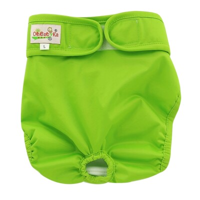 Karikatūra Drukāt Mājdzīvnieku sieviešu suņu autiņbiksītes atkārtoti lietojamas autiņbiksītes vēderplēves ietīšana urinēšanas biksēs mazgājamas sanitārās bikses Biksītes kucēnu apmācībai