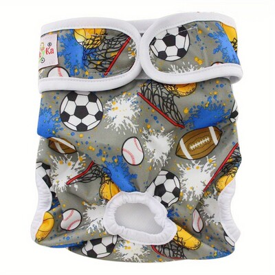 Karikatūra Drukāt Mājdzīvnieku sieviešu suņu autiņbiksītes atkārtoti lietojamas autiņbiksītes vēderplēves ietīšana urinēšanas biksēs mazgājamas sanitārās bikses Biksītes kucēnu apmācībai