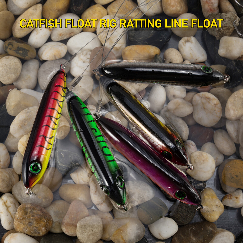 5 komada opreme za soma 8/0 kružna udica plovak tvrd mamac ratting perla unutarnje žice od nehrđajućeg čelika vođica kopča topwater