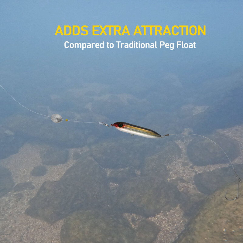 5 komada opreme za soma 8/0 kružna udica plovak tvrd mamac ratting perla unutarnje žice od nehrđajućeg čelika vođica kopča topwater