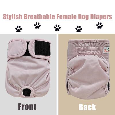 Scutece pentru animale de companie, pentru femeie, lavabilă, reutilizabilă, pantaloni scurți, chiloți, lenjerie de corp drăguț pentru câini, pentru pantaloni de pipi pentru câini de rase mici