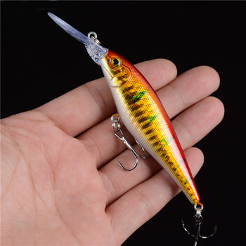 Hercules 10PCS Риболовна примамка Minnow 11cm 10.5g изкуствени воблери твърди пластмасови примамки за гмуркане 2.5-4m приспособления за воблер за риба Pesca