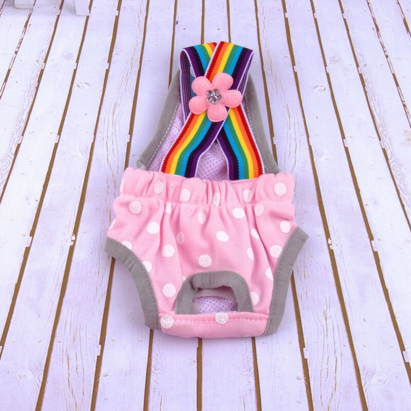 Aranyos kisállat fizikai nadrág menstruációs nadrág Pöttyös fehérnemű Egészségügyi fiziológiai nadrág Kutya rövidnadrág Pelenka kisállat bugyi