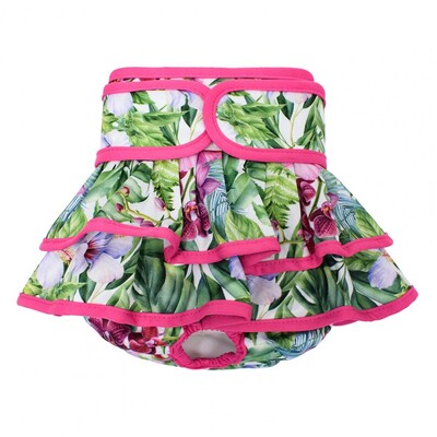 Pelene za pse Udobne menstrualne hlače za kućne ljubimce s cvjetnim uzorkom za pse Perive fiziološke pelene za mačke za male