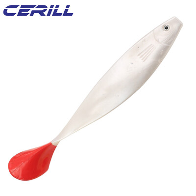 Cerill 1 PC 23,5 cm silikoninis žvejybos masalas irklas uodega lydekai Big Shad masalas ešeris sūraus vandens Jig vobleris Swimbait dirbtiniai reikmenys