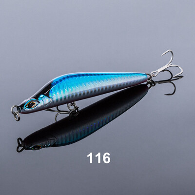 NOEBY horgászcsali, 105 mm-es 40 g-os, hosszú öntésű, süllyedő ceruza műcsalik Trembling Jerkbaits mesterséges kemény csali tengeri horgászcsalihoz