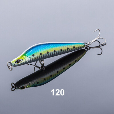 NOEBY horgászcsali, 105 mm-es 40 g-os, hosszú öntésű, süllyedő ceruza műcsalik Trembling Jerkbaits mesterséges kemény csali tengeri horgászcsalihoz