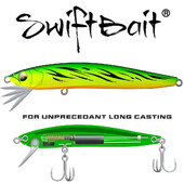 Jauns SFT 90mm grimstošs Stickbait peldošs zīmulis Bait Swing lūpu sistēma Vobleris Swiftbait makšķerēšanas mānekļi forelei bass līdakas jūras asaris