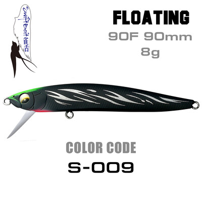 Jauns SFT 90mm grimstošs Stickbait peldošs zīmulis Bait Swing lūpu sistēma Vobleris Swiftbait makšķerēšanas mānekļi forelei bass līdakas jūras asaris