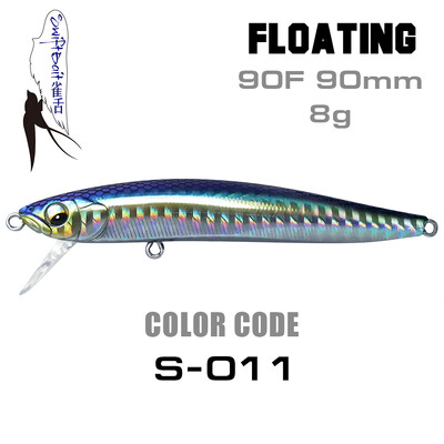 Jauns SFT 90mm grimstošs Stickbait peldošs zīmulis Bait Swing lūpu sistēma Vobleris Swiftbait makšķerēšanas mānekļi forelei bass līdakas jūras asaris