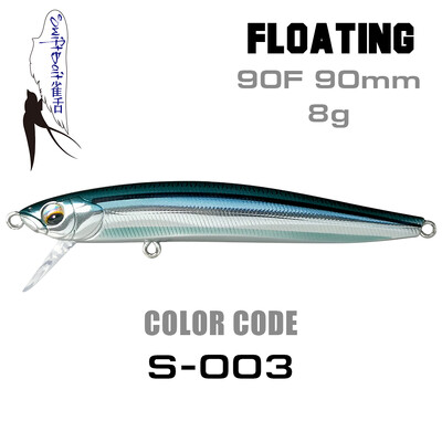 Jauns SFT 90mm grimstošs Stickbait peldošs zīmulis Bait Swing lūpu sistēma Vobleris Swiftbait makšķerēšanas mānekļi forelei bass līdakas jūras asaris