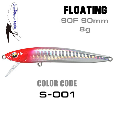 Jauns SFT 90mm grimstošs Stickbait peldošs zīmulis Bait Swing lūpu sistēma Vobleris Swiftbait makšķerēšanas mānekļi forelei bass līdakas jūras asaris