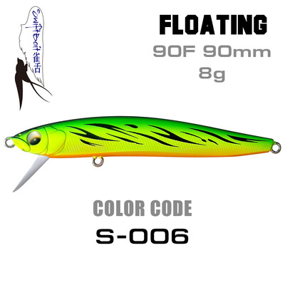 Jauns SFT 90mm grimstošs Stickbait peldošs zīmulis Bait Swing lūpu sistēma Vobleris Swiftbait makšķerēšanas mānekļi forelei bass līdakas jūras asaris