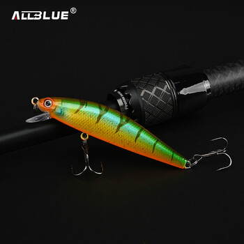 ALLBLUE DANDY 70SF Воблер 6.2g 70mm Slow Floating Minnow Дълбочина 0.3-0.7m Твърда риболовна примамка Изкуствена стръв Принадлежности за бас щука