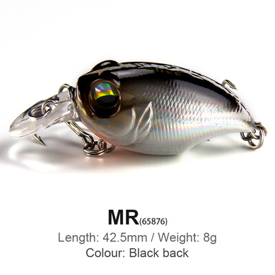 42mm 8g Aukštos kokybės Japan Crankbaits žvejybos masalo vobleriai lydekų ešerių ešeriams masalai velkamiems jūros upe plaukiojantys vobleriai