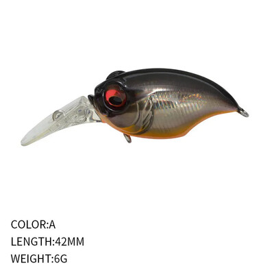 Nalucă de pescuit Wobbler de înaltă calitate Design japonez Noise Crankbait 6g 42mm Floating Crank Momeal pentru Bass Biban Stiuca Pesca