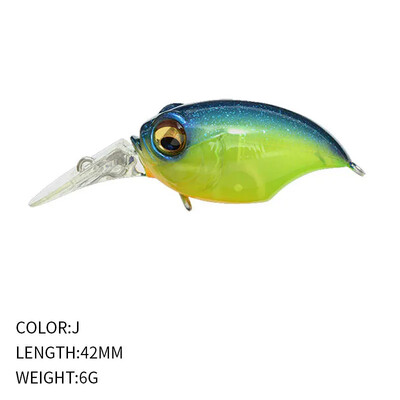 Nalucă de pescuit Wobbler de înaltă calitate Design japonez Noise Crankbait 6g 42mm Floating Crank Momeal pentru Bass Biban Stiuca Pesca
