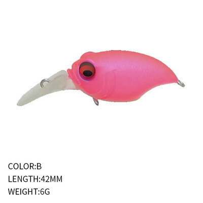 Nalucă de pescuit Wobbler de înaltă calitate Design japonez Noise Crankbait 6g 42mm Floating Crank Momeal pentru Bass Biban Stiuca Pesca