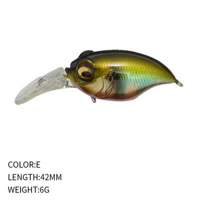 Nalucă de pescuit Wobbler de înaltă calitate Design japonez Noise Crankbait 6g 42mm Floating Crank Momeal pentru Bass Biban Stiuca Pesca