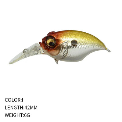 Nalucă de pescuit Wobbler de înaltă calitate Design japonez Noise Crankbait 6g 42mm Floating Crank Momeal pentru Bass Biban Stiuca Pesca