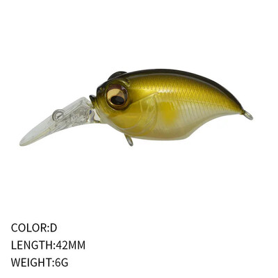 Nalucă de pescuit Wobbler de înaltă calitate Design japonez Noise Crankbait 6g 42mm Floating Crank Momeal pentru Bass Biban Stiuca Pesca