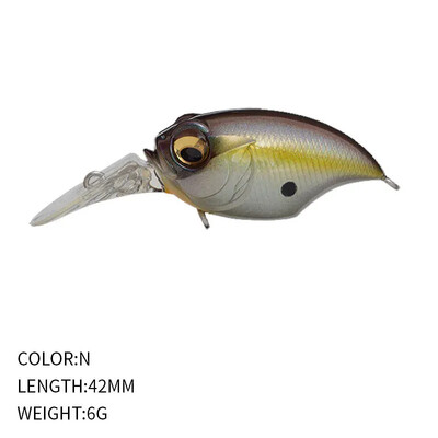 Nalucă de pescuit Wobbler de înaltă calitate Design japonez Noise Crankbait 6g 42mm Floating Crank Momeal pentru Bass Biban Stiuca Pesca