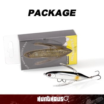 Hunthouse Topwater Dragonfly Crawler Pencil Fishing Lure Surfacel Floating Stickbait Hard Bait 80mm 6.5g For Bass Fish Tackle