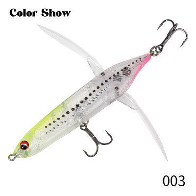 Hunthouse Topwater Dragonfly kāpurķēžu zīmulis makšķerēšanas māneklis, virspusējs peldošs stickbait, cieta ēsma 80 mm, 6,5 g basa zivju piederumiem