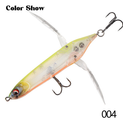 Hunthouse Topwater Dragonfly kāpurķēžu zīmulis makšķerēšanas māneklis, virspusējs peldošs stickbait, cieta ēsma 80 mm, 6,5 g basa zivju piederumiem