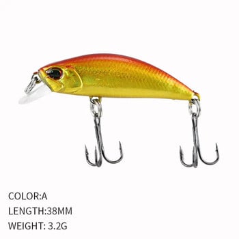 2024 Hot 38mm 3.2G Mini Sinking Minnow Fishing Lures Jerkbaits Peche изкуствена стръв воблер примамка за пъстърва риболов на бас шаран