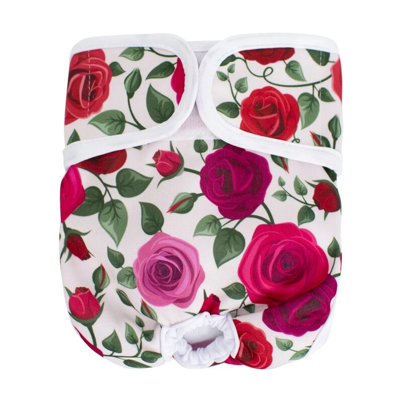 1 vnt. daugkartinio naudojimo plaunamos šunų sauskelnės Moteriškos, puikiai sugeriančios šunų sauskelnės – reguliuojamo dydžio šuniuko sauskelnės šunų kelnaitės