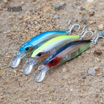 Kingdom Slow Sinking Pencil Noise Minnow Sea Fishing Lures 70mm 12g 55mm 7g Swimbaits Swing Hard Baits Воблери Риболовни принадлежности