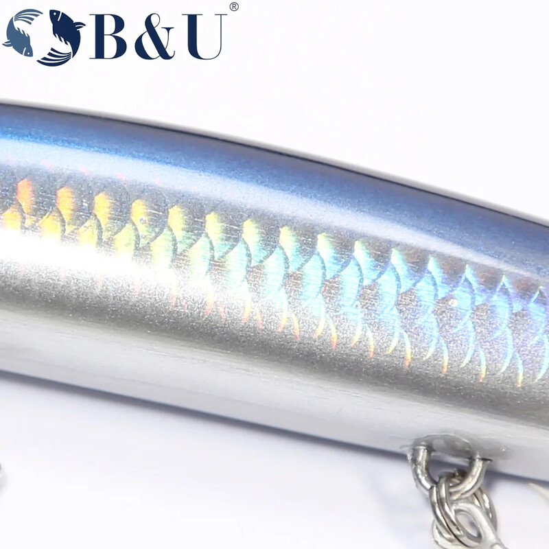 B&U 135mm 27.1g Ultra Long Casting 135S morska tonuća gavčica s utegom za ribolov, mamac za brancina, tvrdi mamac