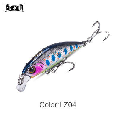 Kingdom 45 mm-es 60 mm-es süllyedő Minnow wobblerek horgászcsali távoli dobás csali Pisztráng Bass Crankbaits Wobblerek Hard csali horgászfelszerelés