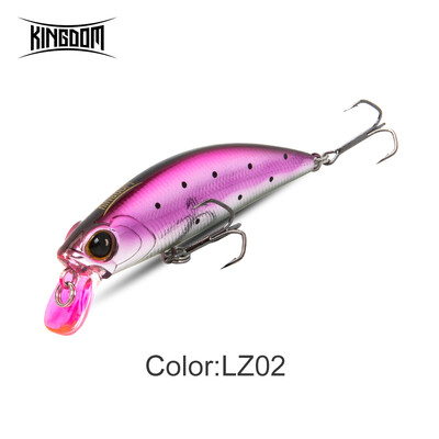 Kingdom 45 mm-es 60 mm-es süllyedő Minnow wobblerek horgászcsali távoli dobás csali Pisztráng Bass Crankbaits Wobblerek Hard csali horgászfelszerelés