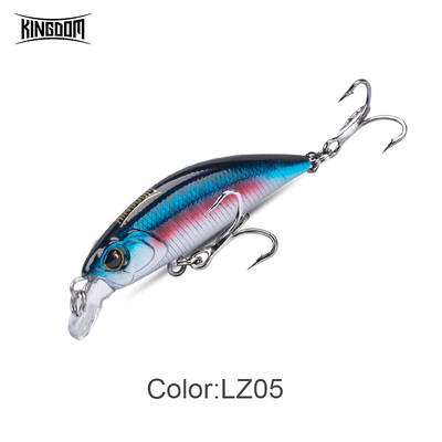 Kingdom 45 mm-es 60 mm-es süllyedő Minnow wobblerek horgászcsali távoli dobás csali Pisztráng Bass Crankbaits Wobblerek Hard csali horgászfelszerelés