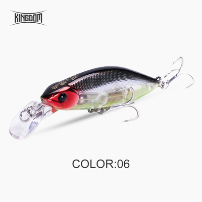 Kingdom Slow Skęstantys pieštukai žvejybos masalai Noise Minnow 70mm 12g 55mm 7g Swimbaits Swing Hard Baits Vobleriai žvejybos reikmenys