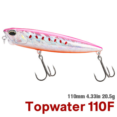 TSURINOYA 110mm 20,5g Topwater úszó ceruzás horgászcsali DW58 Minnow Crank Wobbler Minőségi horgászfelszerelés horgok horgászáshoz