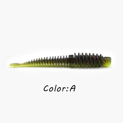 10 vnt. minkštas masalas 75 mm 85 mm žvejybos masalai Worms TPE minkšti masalai, tinkami basų žvejybai Texas Rigs Carolina Rigs Neko Rigs