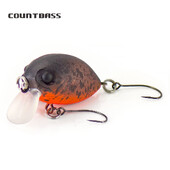 COUNTBASS úszó hajtókaros csali, 32 mm, 3,6 g, búvárkodás, 0,2-0,5 m, műanyag horgász wobbler sügér Leurre horgászcsali