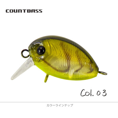 COUNTBASS úszó hajtókaros csali, 32 mm, 3,6 g, búvárkodás, 0,2-0,5 m, műanyag horgász wobbler sügér Leurre horgászcsali