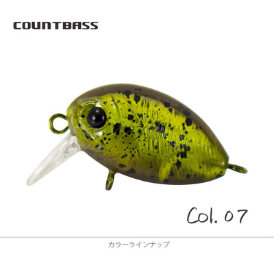 COUNTBASS úszó hajtókaros csali, 32 mm, 3,6 g, búvárkodás, 0,2-0,5 m, műanyag horgász wobbler sügér Leurre horgászcsali