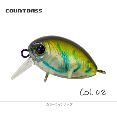 COUNTBASS úszó hajtókaros csali, 32 mm, 3,6 g, búvárkodás, 0,2-0,5 m, műanyag horgász wobbler sügér Leurre horgászcsali