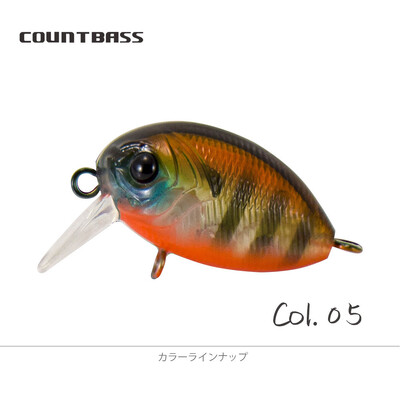 COUNTBASS úszó hajtókaros csali, 32 mm, 3,6 g, búvárkodás, 0,2-0,5 m, műanyag horgász wobbler sügér Leurre horgászcsali