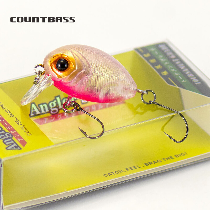 COUNTBASS úszó hajtókaros csali, 32 mm, 3,6 g, búvárkodás, 0,2-0,5 m, műanyag horgász wobbler sügér Leurre horgászcsali