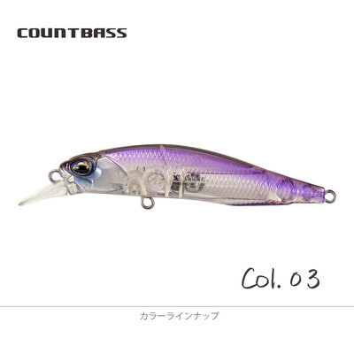 COUNTBASS Minnow 63mm 5g (2.48'' 0.18oz) Pomaly potápavá nástraha, plastový wobbler, ostriež, nástraha na rybára