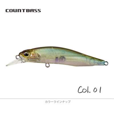 COUNTBASS Minnow 63mm 5g (2.48'' 0.18oz) Pomaly potápavá nástraha, plastový wobbler, ostriež, nástraha na rybára