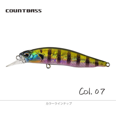 COUNTBASS Minnow 63mm 5g (2.48'' 0.18oz) Pomaly potápavá nástraha, plastový wobbler, ostriež, nástraha na rybára